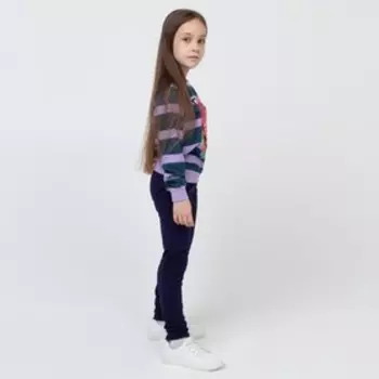 Свитшот для девочки, цвет сиреневый, рост 122 см