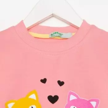 Свитшот для девочки, цвет жёлтый, рост 98