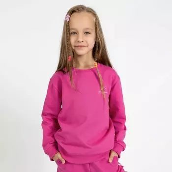 Свитшот для девочки One love light, рост 104 см, цвет фуксия