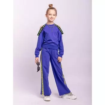 Свитшот для девочки, рост 152 см, цвет фиолетовый