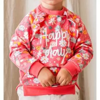 Свитшот для девочки, рост 74 см, цвет мультиколор