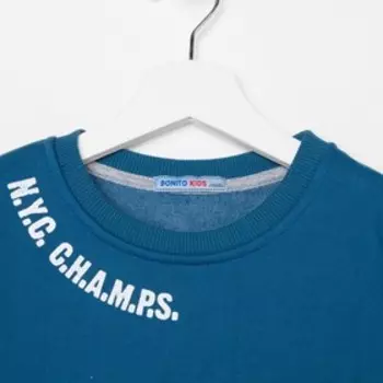 Свитшот для мальчика, цвет джинс, рост 116 см