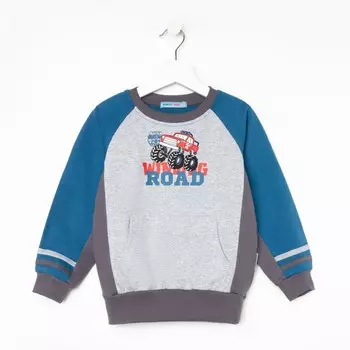 Свитшот для мальчика, цвет джинс, рост 122 см