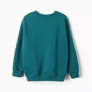 Свитшот для мальчика, цвет изумруд, рост 146 см