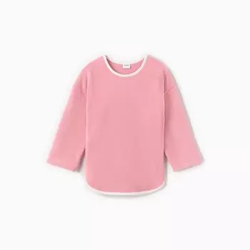 Свитшот флисовый детский MINAKU: Fleece Soft, розовые, рост 98 см