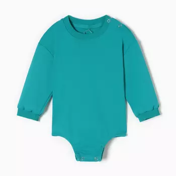 Свитшот-боди детский MINAKU цвет изумрудный, рост 68-74 см