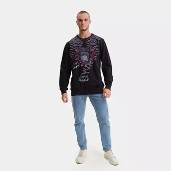 Свитшот мужской, чёрный, размер L