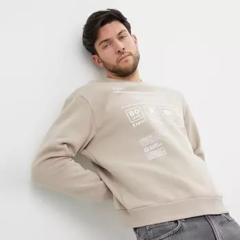 Свитшот мужской НАЧЁС, цвет капучино, размер 50