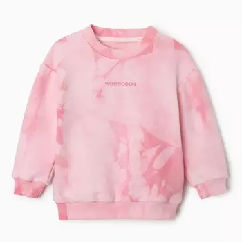 Свитшот "Тай-дай" для девочки, цвет розовый, рост 134 см