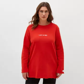 Свитшот женский MIST Cozy style, красный, размер 54