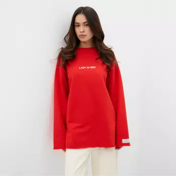 Свитшот женский MIST Cozy style, красный, размер 48