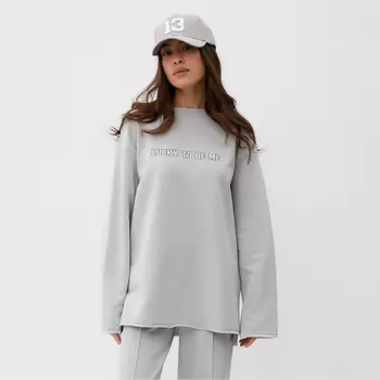 Свитшот женский MIST Cozy style, серый, размер 46