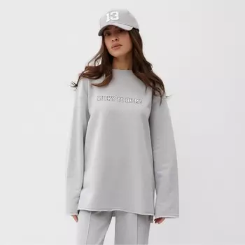 Свитшот женский MIST Cozy style, серый, размер 42