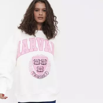 Свитшот женский НАЧЁС, цвет кремовый, р-р ONE SIZE (42-46)