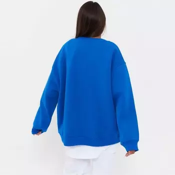 Свитшот женский НАЧЁС, цвет ярко-синий, размер M (44-46)