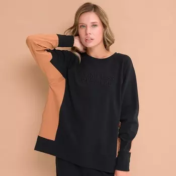 Свитшот женский, размер L, цвет чёрный
