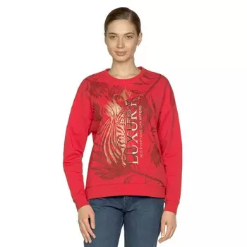 Свитшот женский, размер S, цвет красный