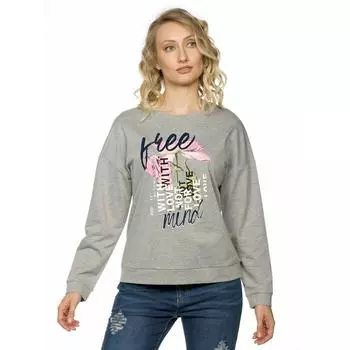 Свитшот женский, размер XXS, цвет серый