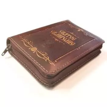 Святое Евангелие карманное (кожа, на молнии) (бардовый)