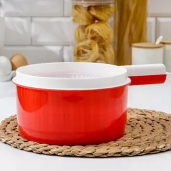 Сыродельница, d=21 см, цвет красный