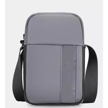 T-S8135 Сумка кросс-боди Tigernu, отдел на молнии, цвет серый, 11х5х17см