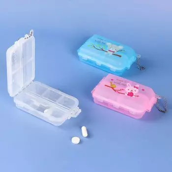 Таблетница, 10 6 3 см, 10 секций, цвет белый