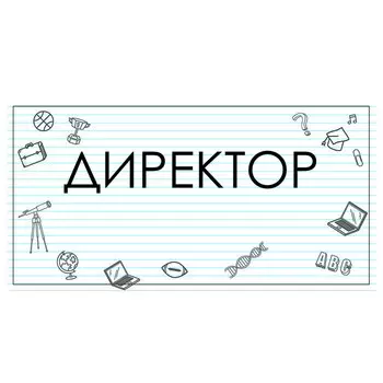 Табличка "Директор" 300*100, самоклеющаяся