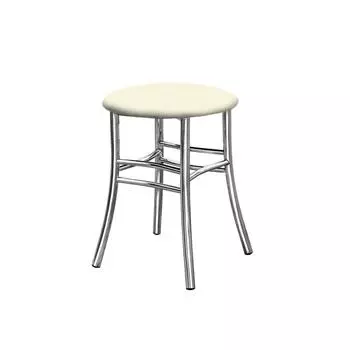 Табурет «Аккорд», 280 280 450 мм, хром, цвет ваниль