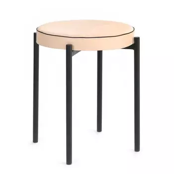 Табурет "CINDY" черный/молочный