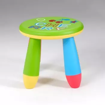 Табурет детский пластиковый, LXS-302, "Вишенка",зеленый