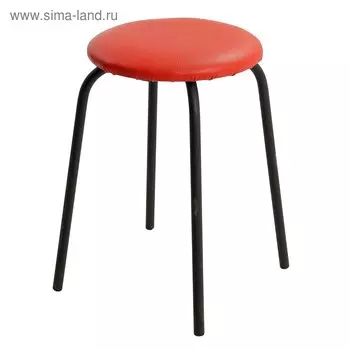 Табурет "Эконом" Черный/красный