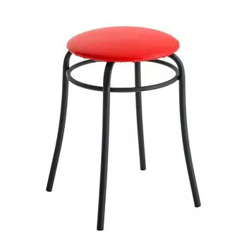Табурет "Элеганс" красный/черный