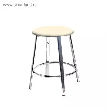 Табурет «Кантри-К», 320 320 440 мм, хром, цвет ваниль