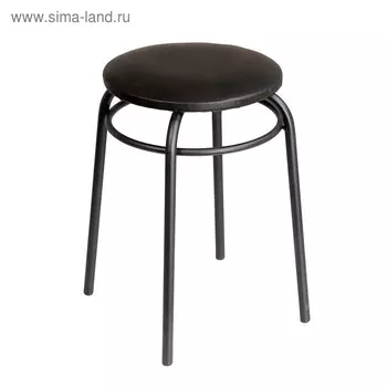 Табурет для кухни «Клик Мебель. Кольцо», искусственная кожа, цвет чёрный