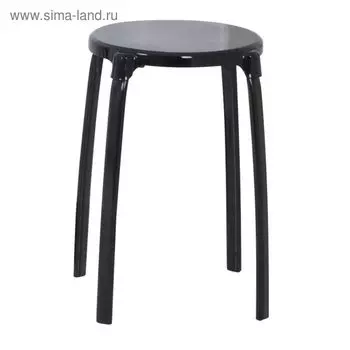 Табурет круглый в ванну Promo, цвет черный