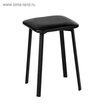 Табурет на овальной трубе, черный/черный