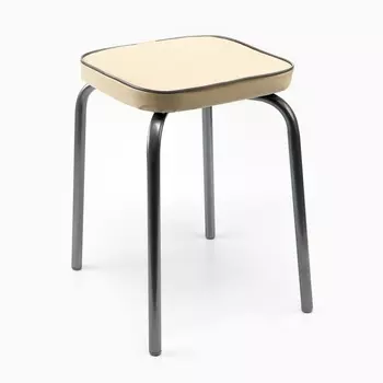 Табурет разборный «ТФ03 Р», экокожа, цвет слоновая кость