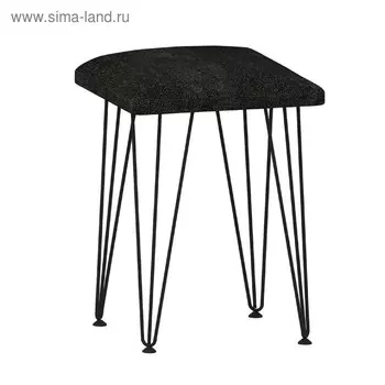 Табурет Стайл 320х320х470 мебельная рогожка черный