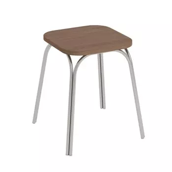 Табурет «ТБ17», 360360430 мм, цвет хром/ясень шимо тёмный