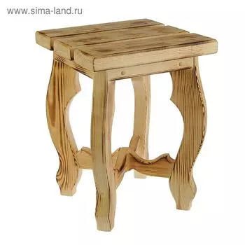 Табурет"Вид-3"обожжённый лакированный дерево сосна