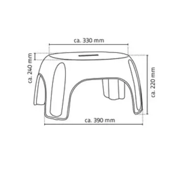 Табурет в ванну Promo, цвет синий