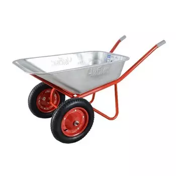 Тачка строительная, двухколёсная: груз/п 320 кг, объём 110 л