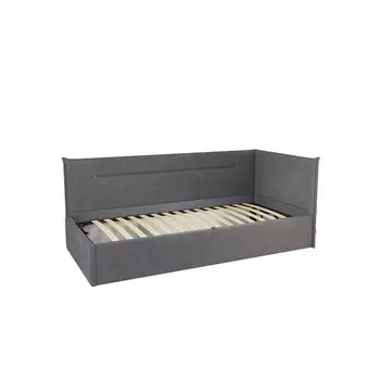 Тахта с орт. основанием + ПМ Альба 900х2000 графит (велюр)