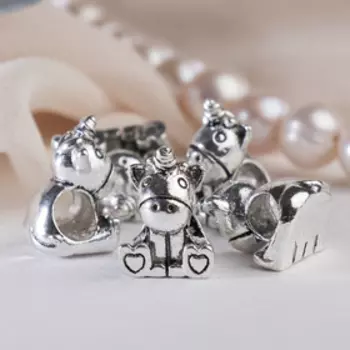 Талисман "Единорожек", цвет серебро