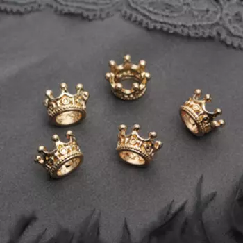 Шарм «Коронка», цвет золото