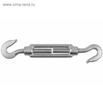 Талреп крюк-крюк, DIN 1480, М6, цинк, в упаковке 40 шт.