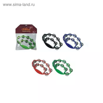 Тамбурин Alice ATB007 "Крыло бабочки двойное", 20 пар бубенцов