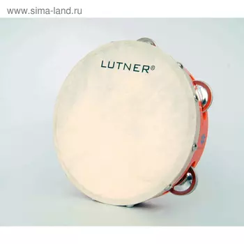 Тамбурин Fleet TH7-5B с кожей с 5 бубенцами