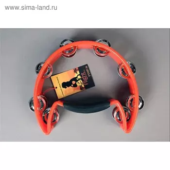 Тамбурин FLIGHT FTHP-16 "Полумесяц" с 16 джинглами Состав: пластик, металл, микс