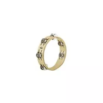 Тамбурин Nino Percussion NINO50 8", два ряда бубенцов, без пластика,